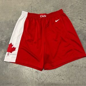 Team Canada Basketball 2021 Nike Road Red Standard Fit Shorts Men 3XL Olympics